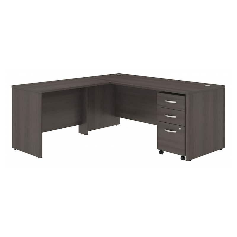 Bush Business Furniture Studio C L Shaped Desk with File Cabinet