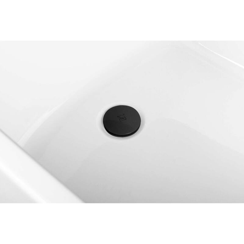 Peter Soaking Single Slipper Rectangular Bathtub in Glossy White