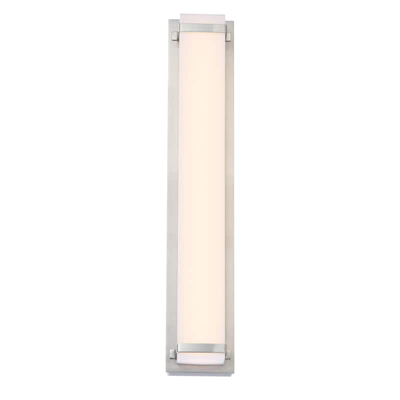 SAFAVIEH Lighting Biserka Vanity Bar Bathroom Sconce - 24"x4.3"x2.8" - Soft Blue - 24Wx4Dx3H