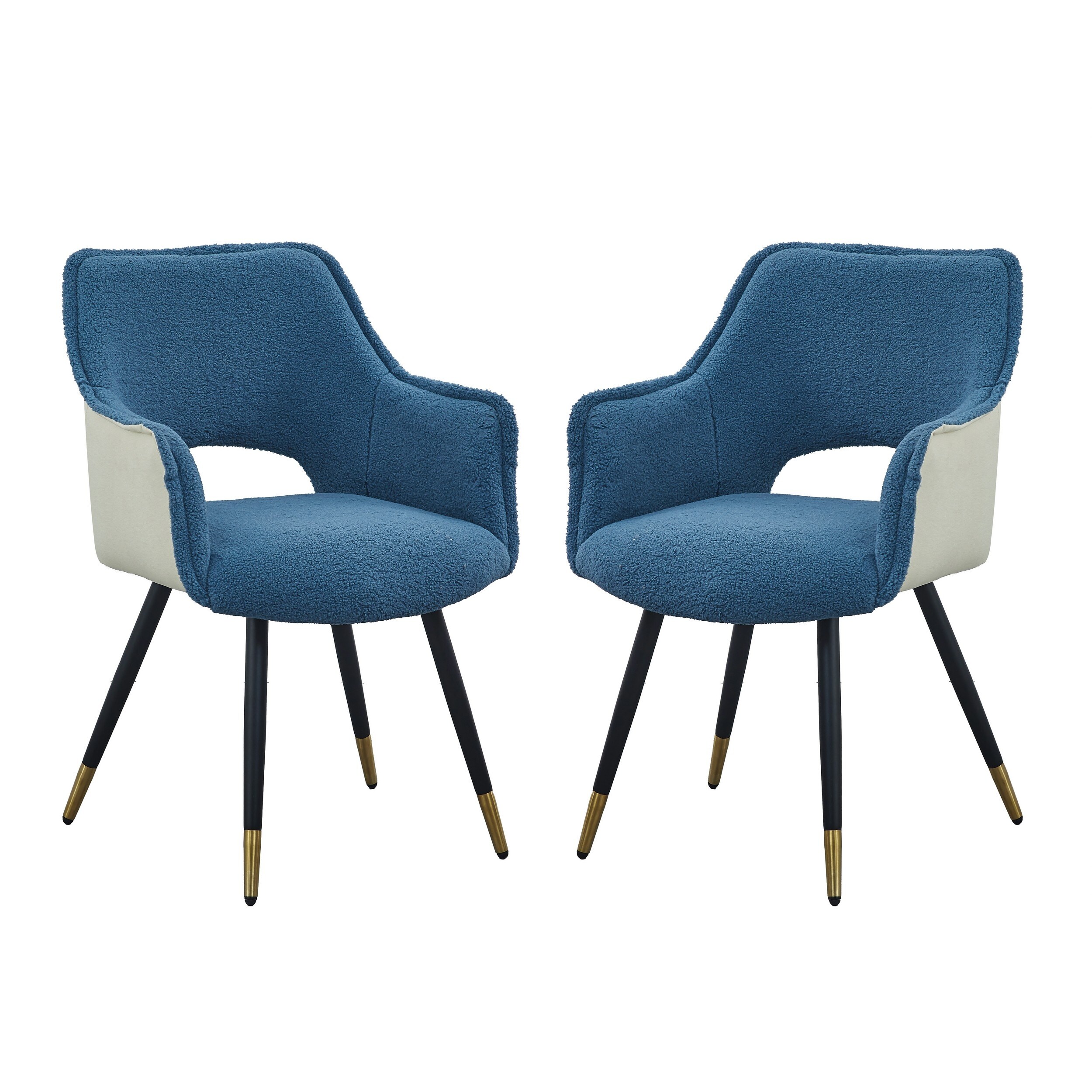 Blue metal deals dining chairs