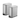 Qualiazero 5L / 1.3 Gal + 5L / 1.3 Gal Slim Stainless Steel Step Can Twin Pack
