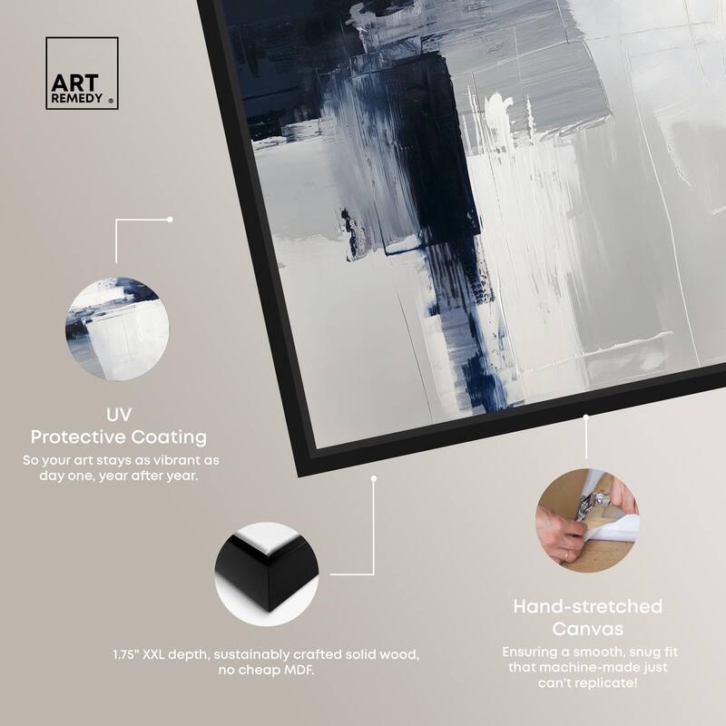 Porcelain Blue on White II Canvas by Art Remedy