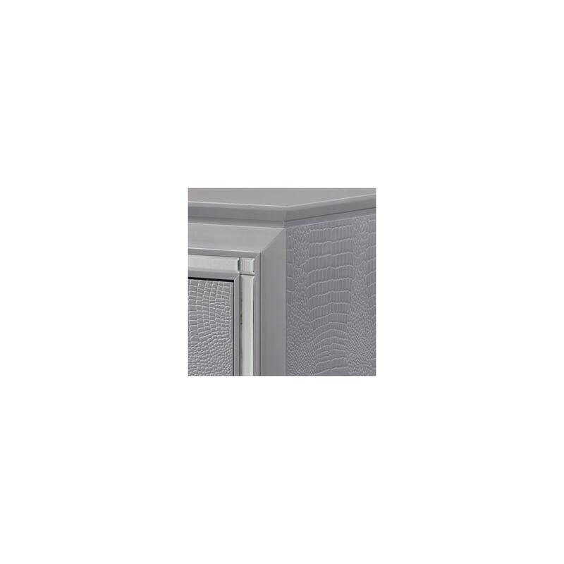 Gray 2 Drawer 17.5 in. W Nightstand with Sturdy Hardware and Ample Storage