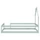 preview thumbnail 39 of 46, Twin Size Pine Wood Platform Bed Frame with House-Shaped Headboard Floor Bed with Full-Length Guardrails