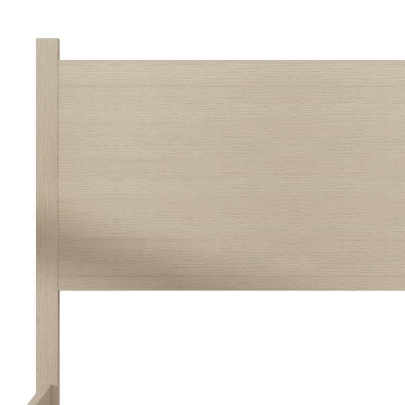 Clayfell Branford Solid Wood Platform Bed Frame with Panel Headboard and Full Slat Support