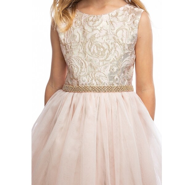 pale pink girls dress
