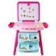 preview thumbnail 1 of 5, Activity Desk Double-Sided Magnetic Dry Erase Board Pink