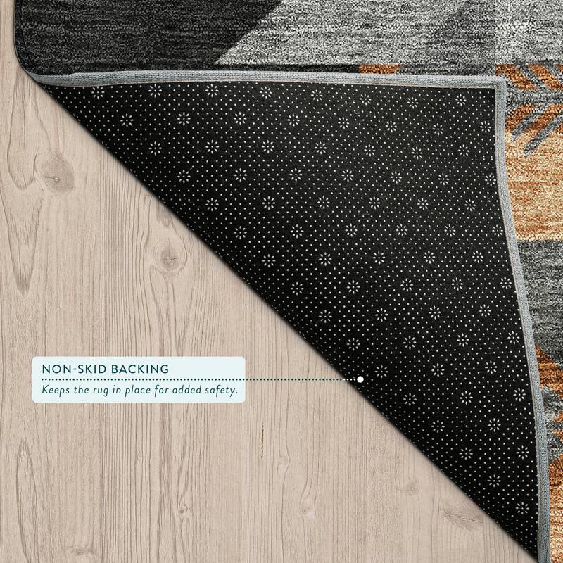 Machine Washable Indoor/ Outdoor Global Tuca Chantille Rug