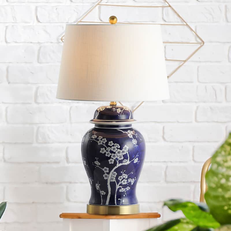 Ellie 29.5" Ginger Jar Ceramic/Metal LED Table Lamp, by JONATHAN Y