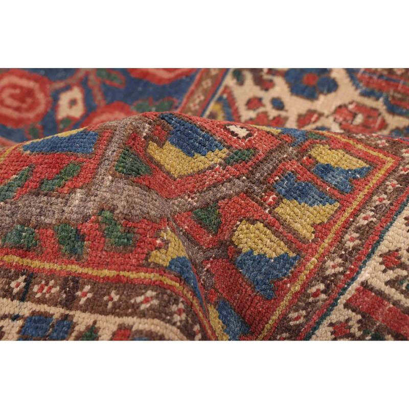 ECARPETGALLERY Hand-knotted Kayseri Vintage Red Wool Rug - 5'3 x 6'7