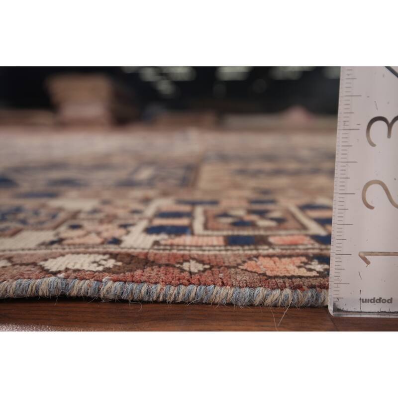 Bakhtiari Persian Vintage Rug Hand-Knotted Traditional Wool Carpet - 6'9"x 10'1"
