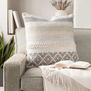 Artistic Weavers Lilith Cozy Handwoven Bohemian Nordic Patterned Wool Throw Pillow