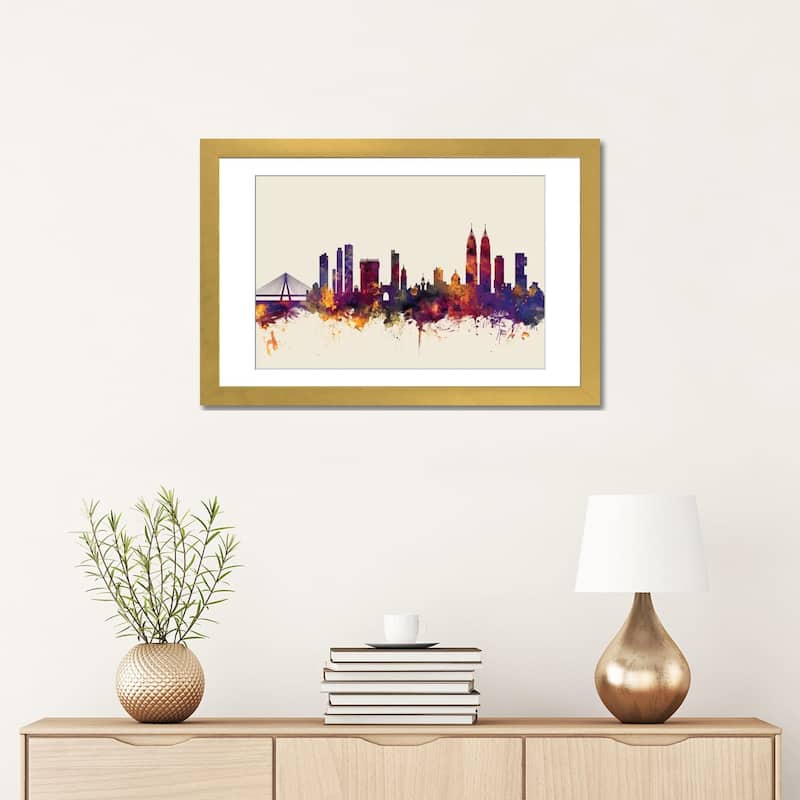 iCanvas "Mumbai (Bombay), India On Beige" by Michael Tompsett