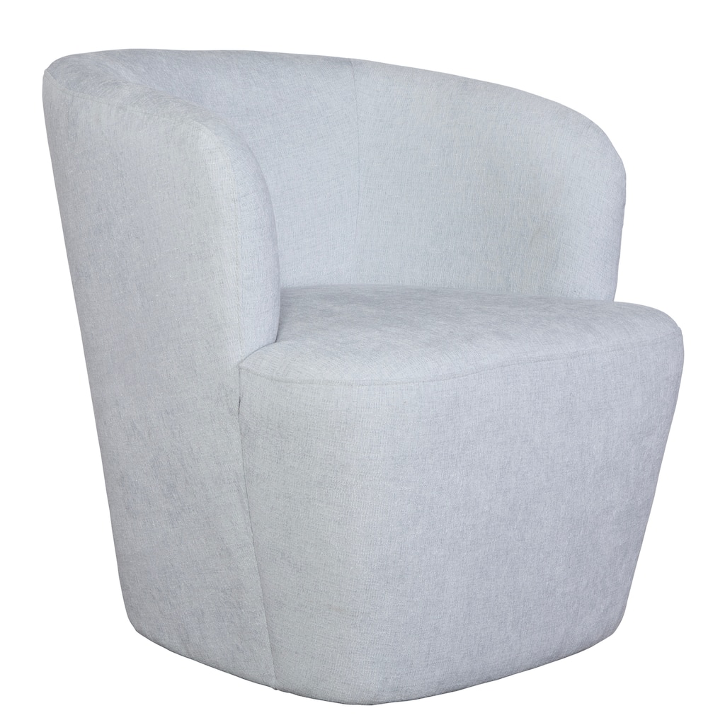 Uttermost Mist Barrel Swivel Chair - 30.5" H x 29" W x 30.25" D