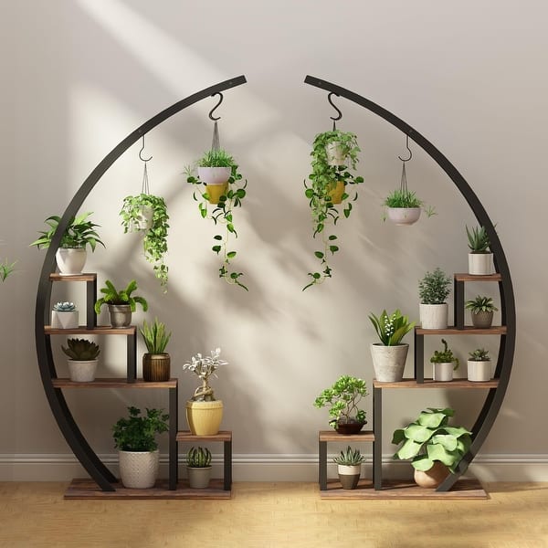5 Tier Flower Plant Stand Indoor, 2 Pack Half Moon Plant Shelf Tall - Bed  Bath & Beyond - 40679731