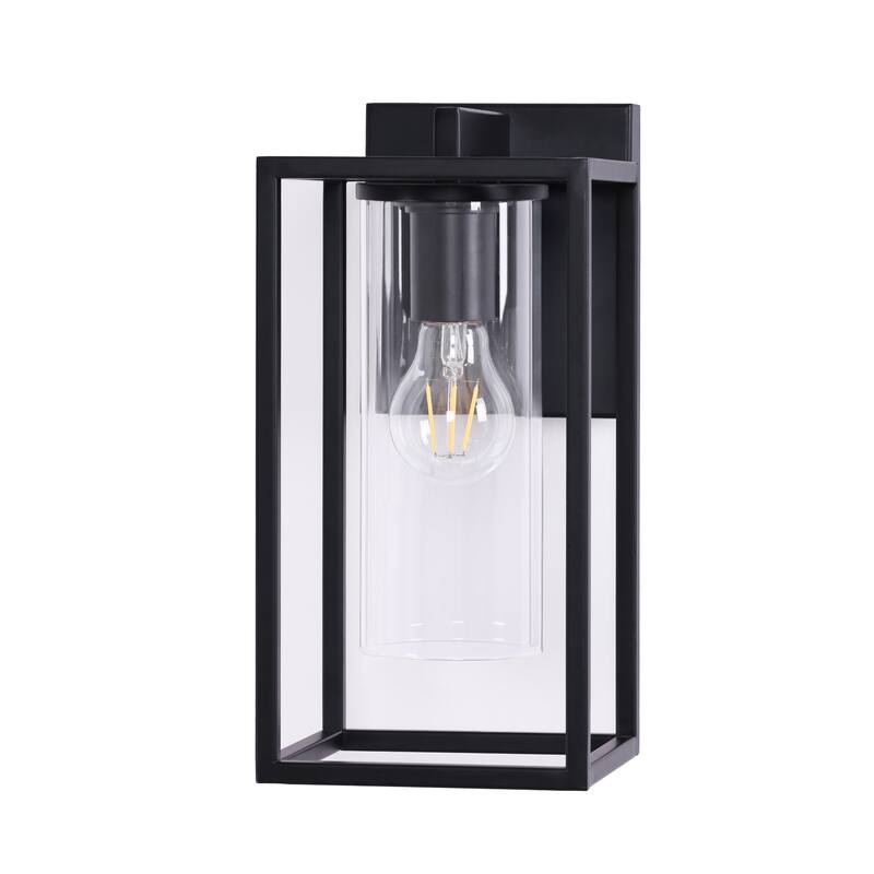 2 Pack Outdoor Wall Lights, Outdoor Wall Lantern with Glass Shade