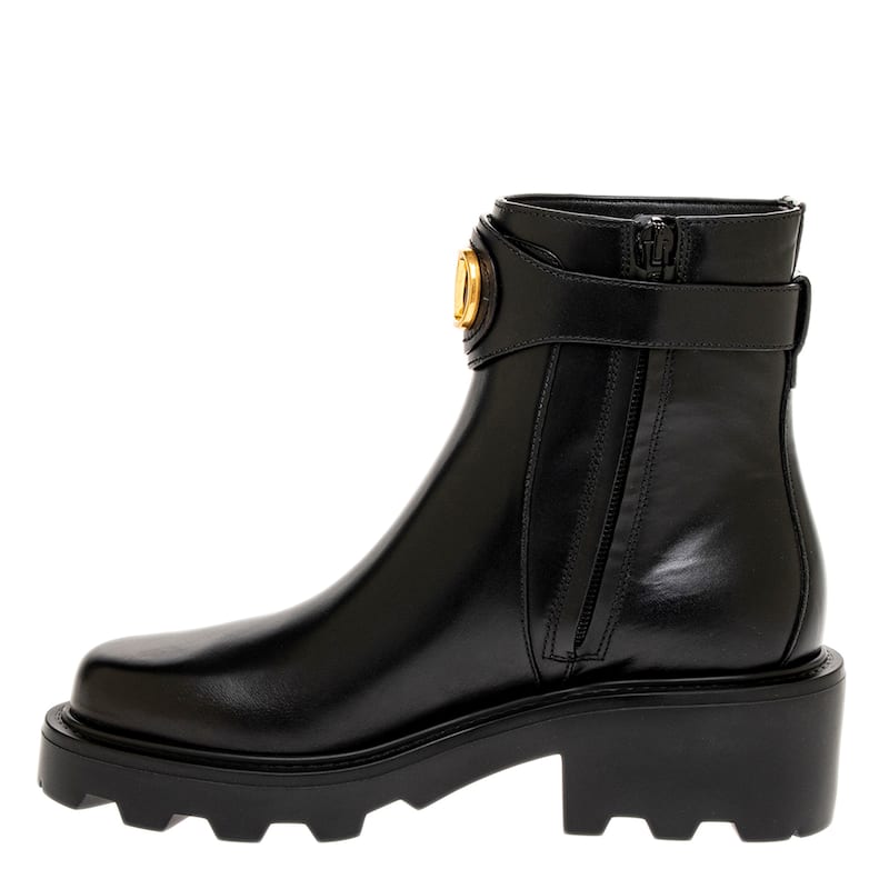 Valentino VLogo Signature Calfskin Ankle Boots