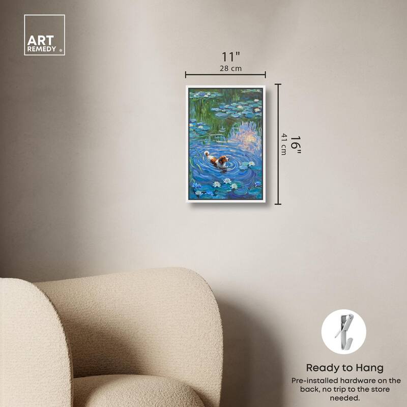 Lily Lagoon I Canvas Modern Classic by Art Remedy