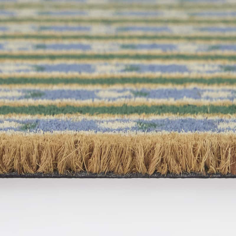 Floral Stripe Classic 18" x 30" Doormat - 18" x 30"