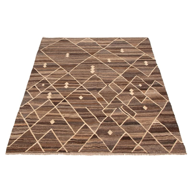 Sivas Brown Kilim 5'11" x 7'10" - 5'11 x 7'10