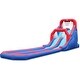 preview thumbnail 1 of 4, Sunny & Fun Dual Splash Inflatable Water Slide Racing Park with Air Pump - Blue