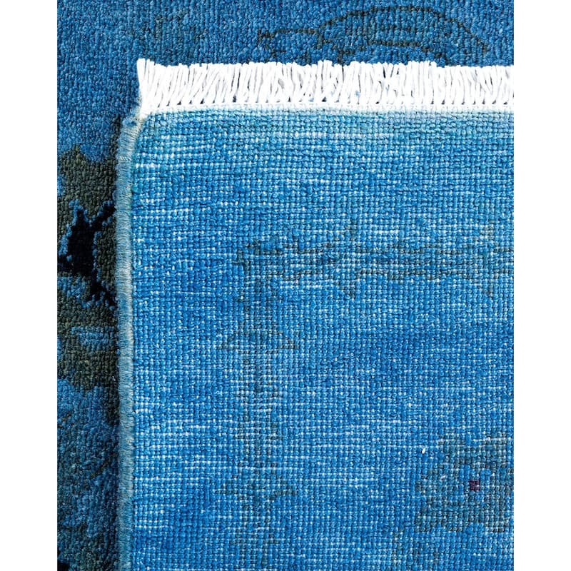 Contemporary Overdyed Wool Hand Knotted Area Rug - 2' 6" x 4' 3"