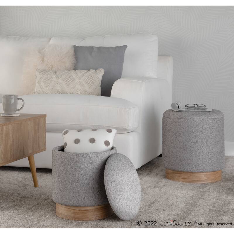 Carson Carrington Corday Terry Cloth Nesting Ottoman Set
