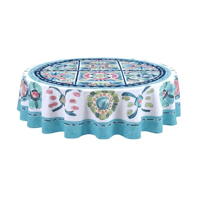 Laural Home Boho Plaza 70 in Round Tablecloth