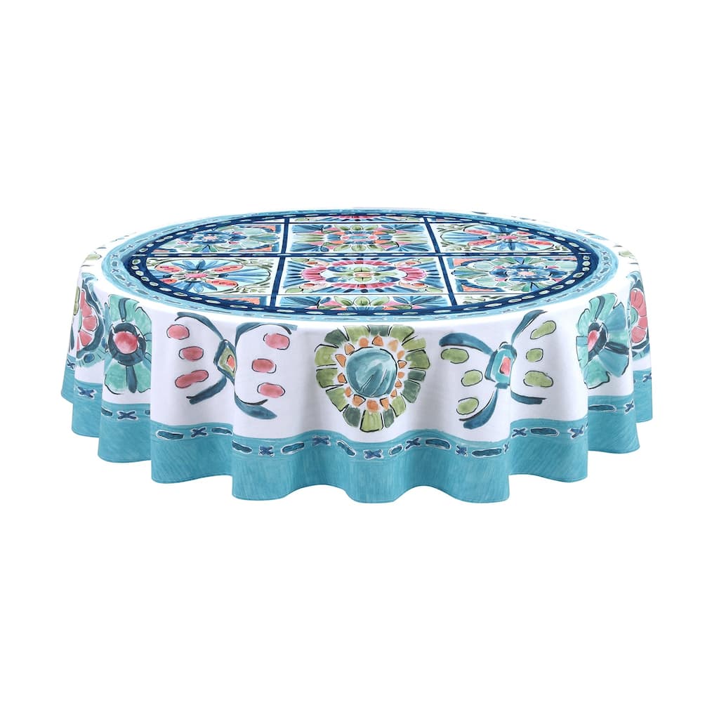 Laural Home Boho Plaza 70 in Round Tablecloth