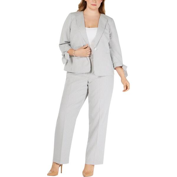 Shop Le Suit Womens Plus Pant Suit Business Professional White