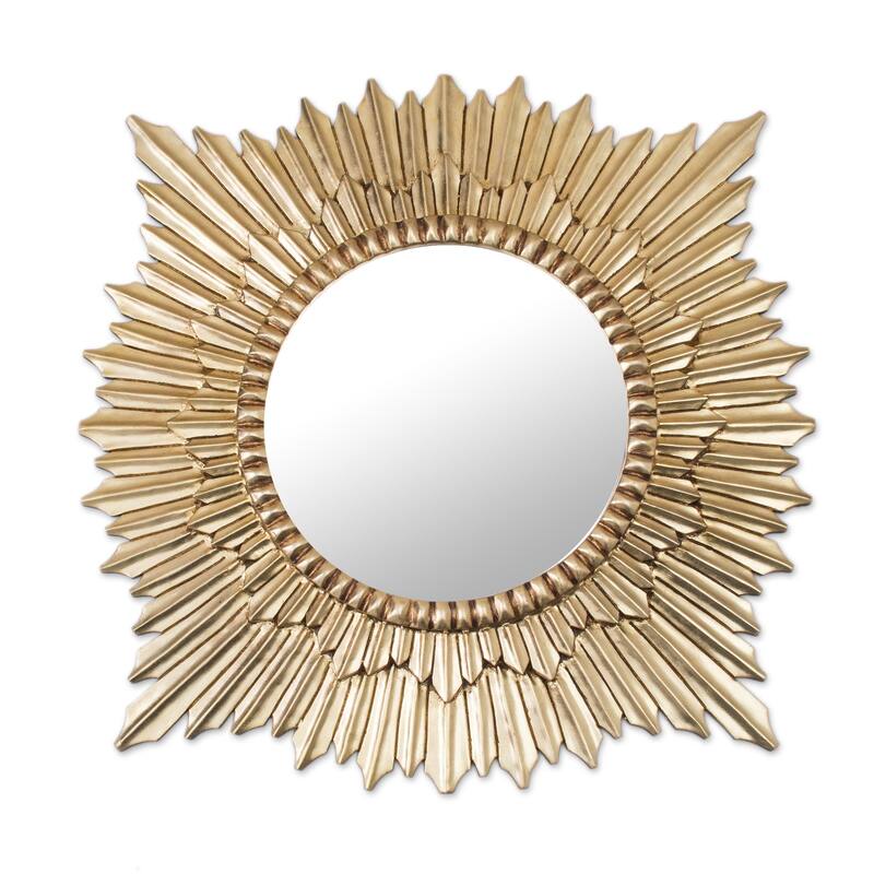 Handmade Radiant Sun Mohena mirror(Peru) - Gold