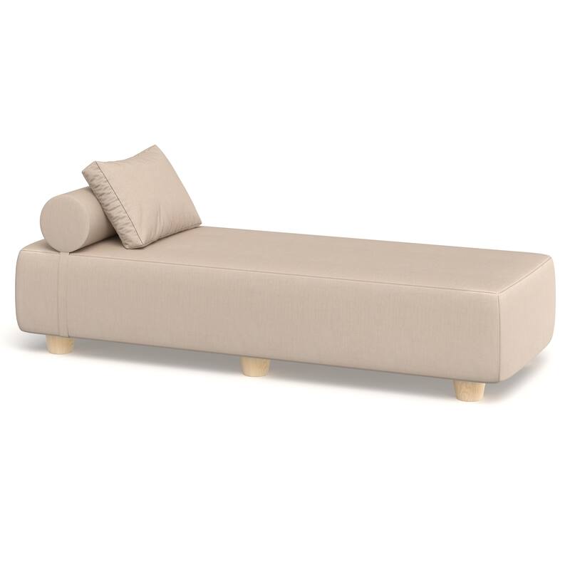 Jaxx Alvy Outdoor Sun Lounger - Luxurious Sunbed with Wood Feet Sunbrella