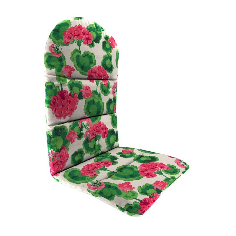 21" x 49" Outdoor Adirondack Chair Cushion with Back Strap - 49'' L x 20.5'' W x 2.5'' H - Geranium Multicolor