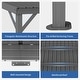 preview thumbnail 24 of 47, Domi Lean to Gazebo, Outdoor Hardtop Wall Mounted Gazebo with Sloping Galvanized Steel Roof