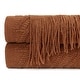preview thumbnail 42 of 77, Chanasya Textured Boho Knit Throw Blanket With Tassels