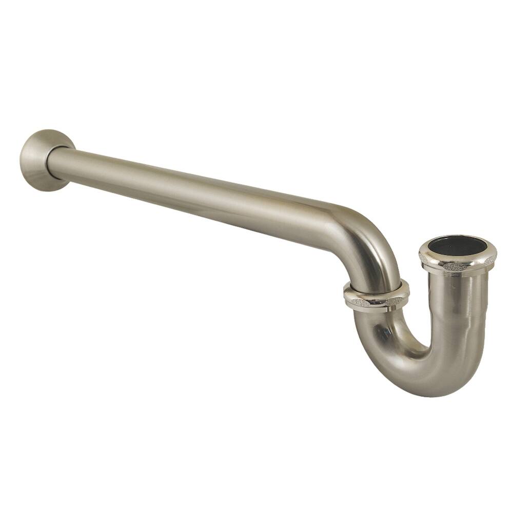 Kingston Brass Vintage 1-1/4 (or 1-1/2) x 1-1/2 Inch Decor P-Trap with Bell Flange, 24 Inch Length, 18 Gauge