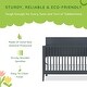 preview thumbnail 5 of 3, Sweetpea Baby Sedona 3-in-1 Convertible Crib made with Sustainable New Zealand Pinewood - Carbon