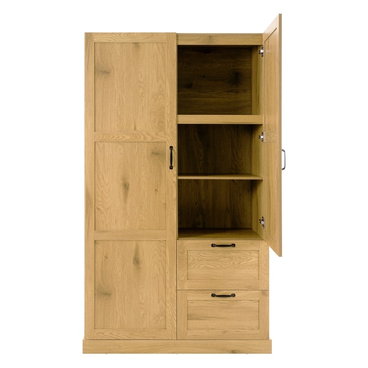 40" Extra-Wide Storage Cabinet, 71" Tall Pantry with Shelves & Drawers