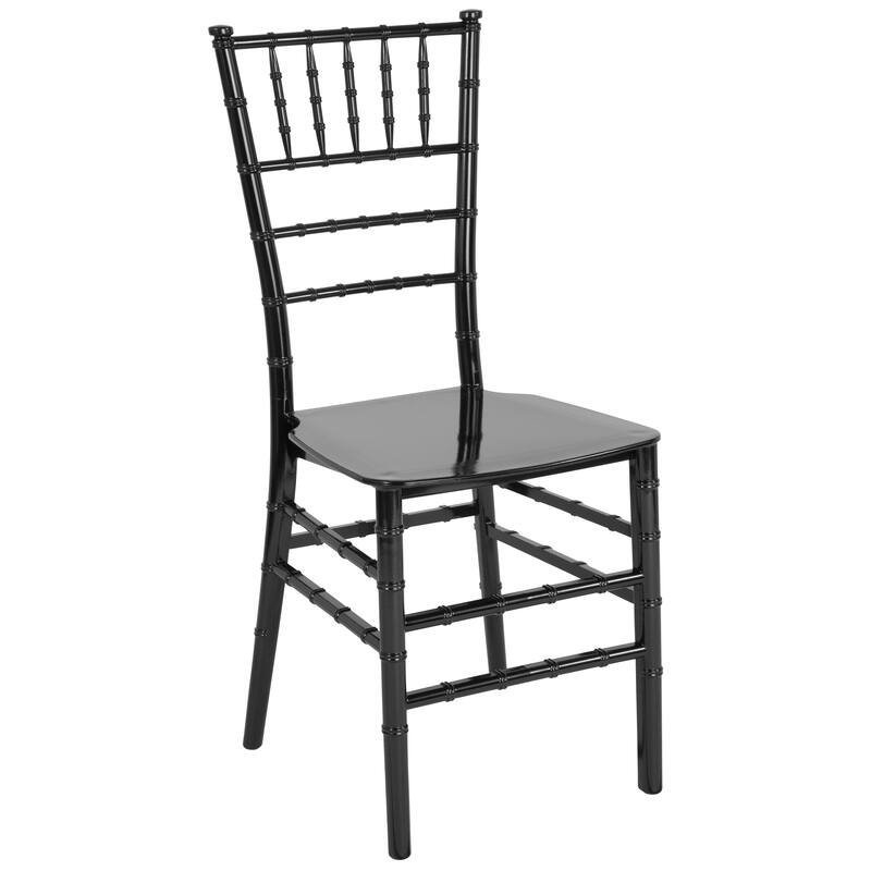 2 Pack Gold Resin Stacking Chiavari Chair - 15"W x 18.75"D x 35"H - 15"W x 18.75"D x 35"H