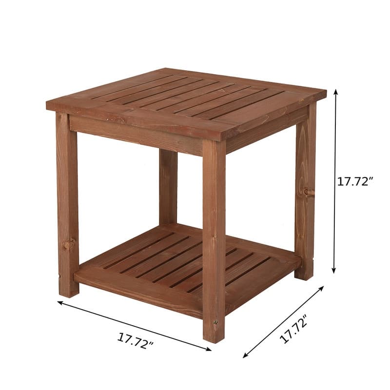 Outdoor Fir Wood End, Coffee, Side Table