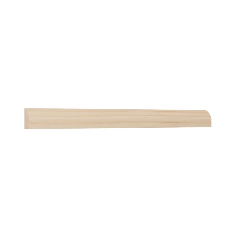 WM129: 7/16-in D x 11/16-in W x 96-in L Americraft Solid Hardwood Stain Grade Shoe Moulding