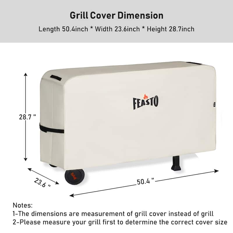 50" Outdoor Grill Cart Dining Table Cover,Grill Cover