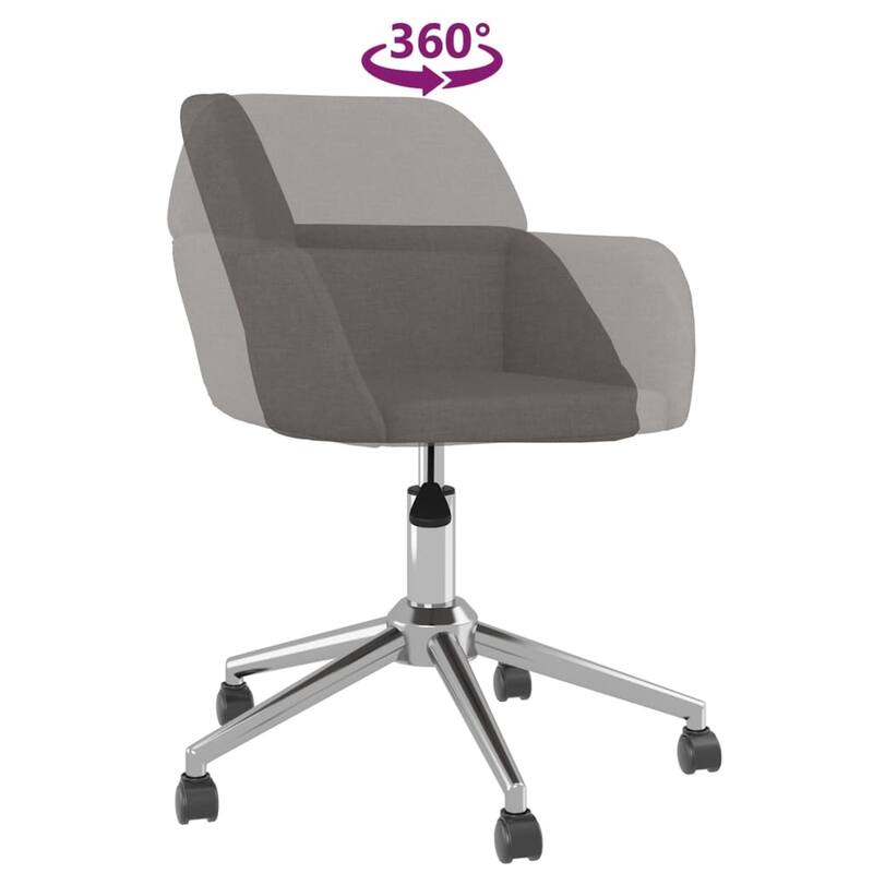 vidaXL Swivel Dining Chairs 2 pcs multi color Fabric