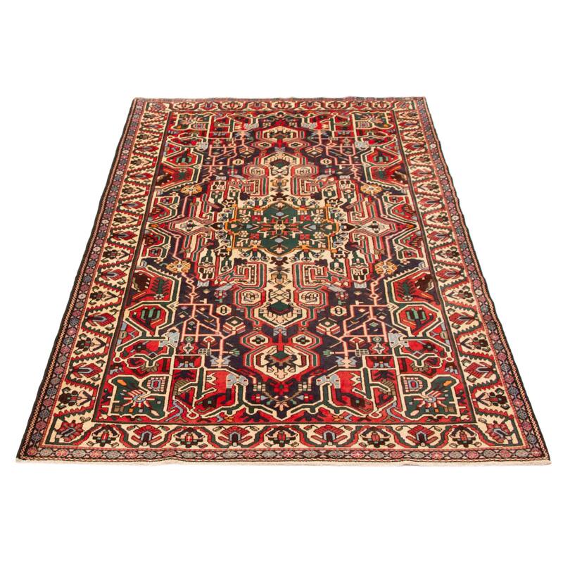 ECARPETGALLERY Hand-knotted Kayseri Dark Navy Wool Rug - 5'6 x 9'6