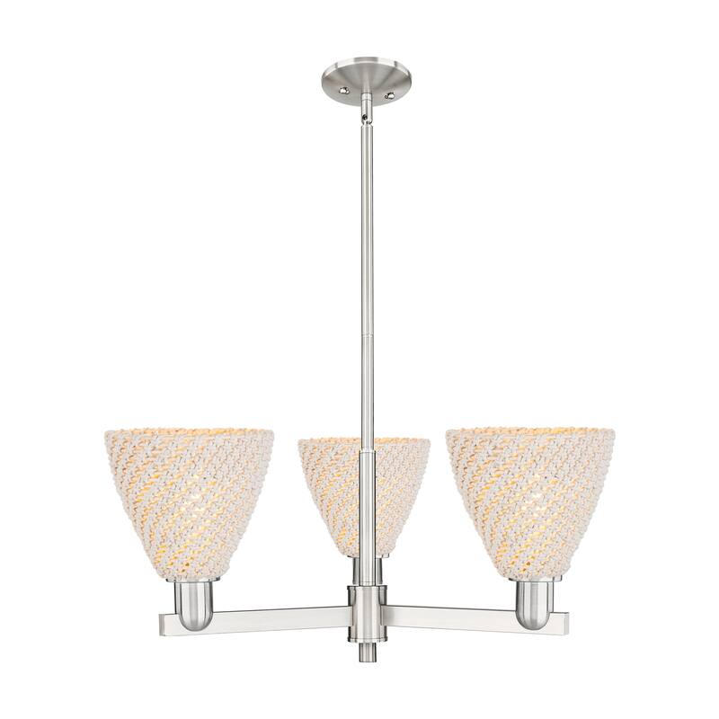 Innovations Lighting Downtown Urban - Natural Ballston Dome - 3 Light 18" Chandelier