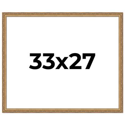 33x27 Frame Red Solid Wood Picture Frame Width 1.75 Inches | Interior Frame Depth 1 13/16 Inches