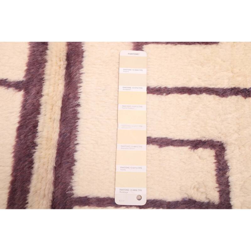 ECARPETGALLERY Hand-knotted Pak Finest Marrakesh Cream Wool Rug - 6'11 x 9'8