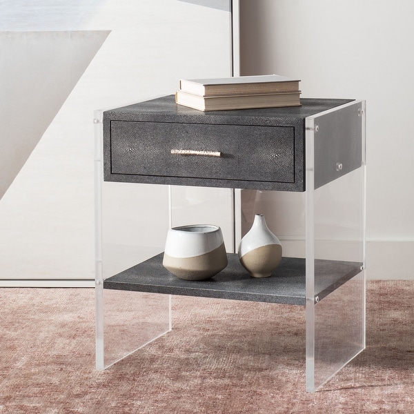 Black shop acrylic nightstand