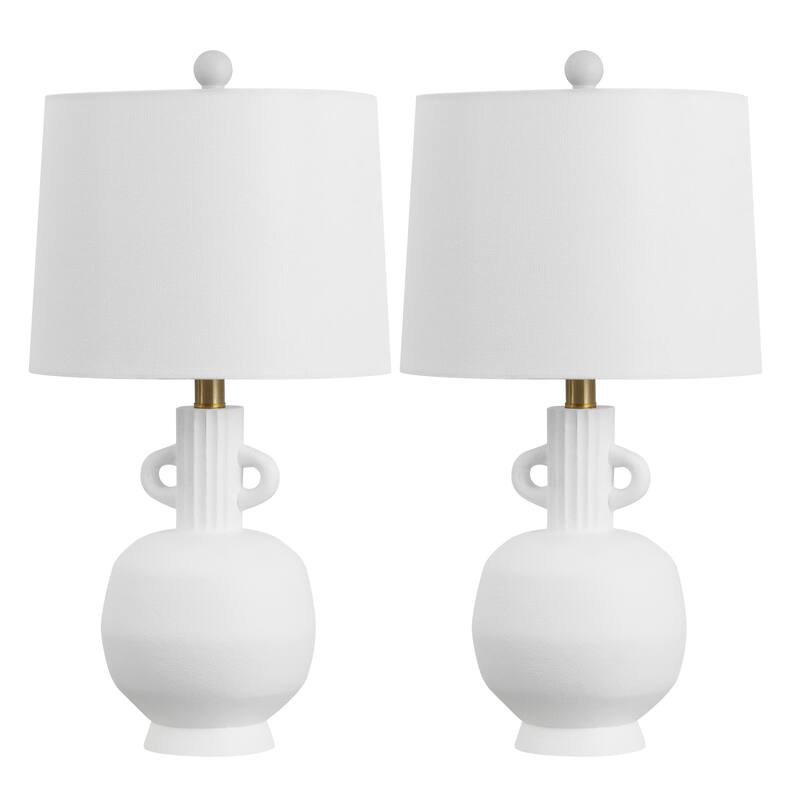 SAFAVIEH Lighting Lucas 23-Inch Resin Table Lamp (Set of 2) - 12"W x 12"D x 23"H