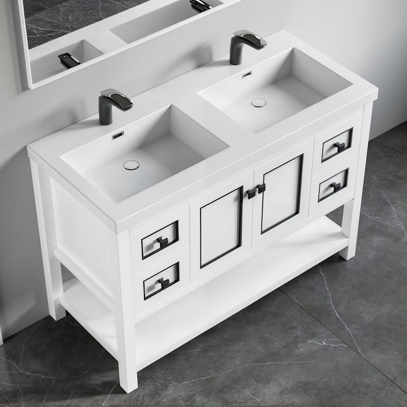 Davis 48" Double Bathroom Vanity Set